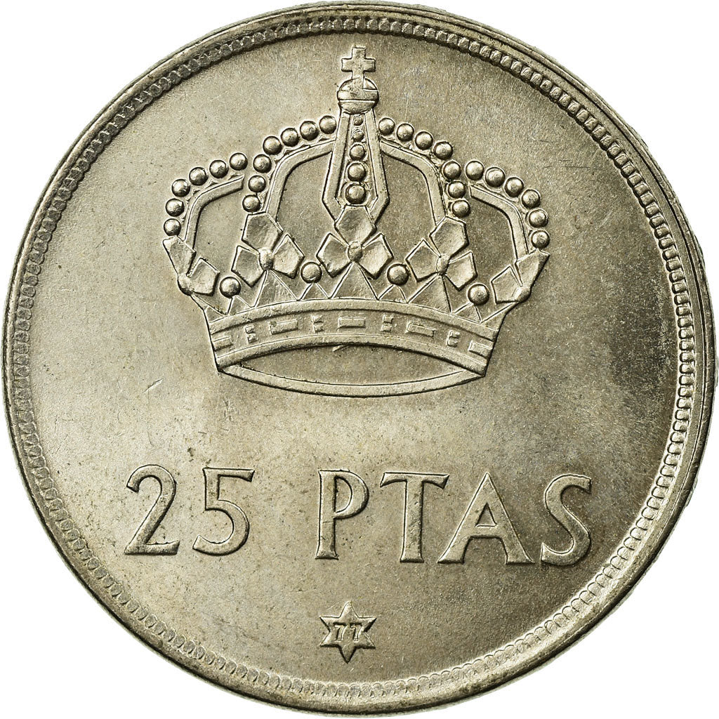 Monnaie, Espagne, Juan Carlos I, 25 Pesetas, 1977, SUP, Copper-nickel, KM:808