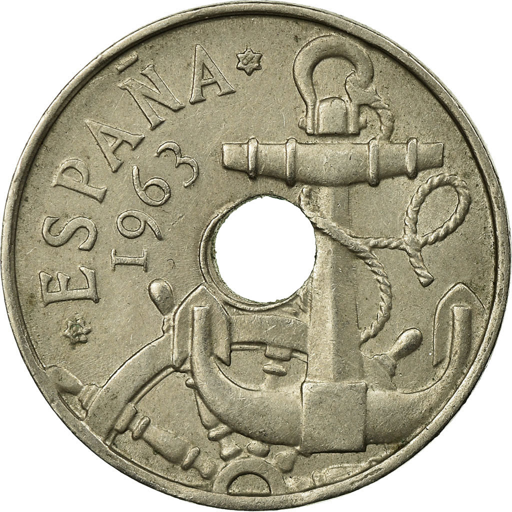 Coin, Spain, Francisco Franco, caudillo, 50 Centimos, 1964, EF(40-45)