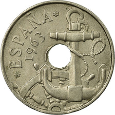 Coin, Spain, Francisco Franco, caudillo, 50 Centimos, 1964, EF(40-45)