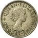 Moeda, Nova Zelândia, Elizabeth II, 3 Pence, 1965, VF(30-35), Cobre-níquel