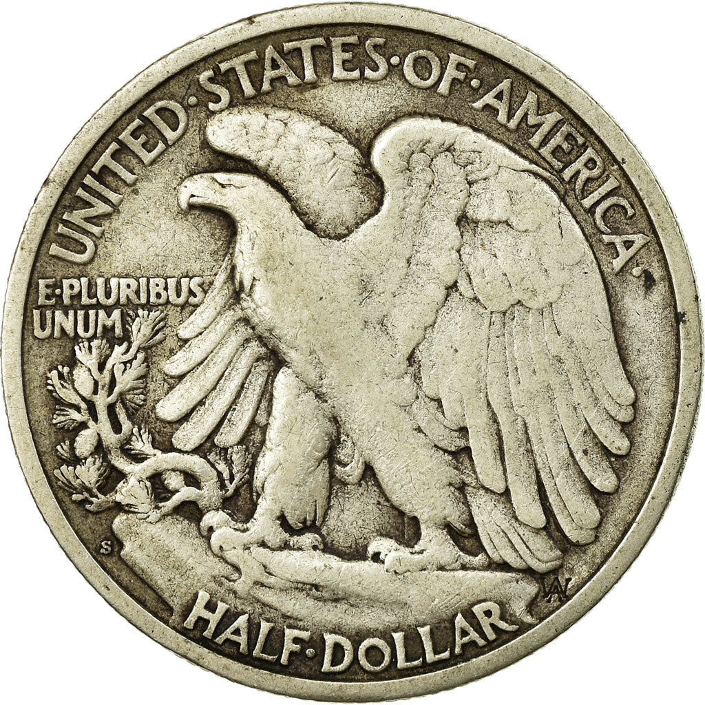 Coin, United States, Walking Liberty Half Dollar, Half Dollar, 1942, U.S. Mint
