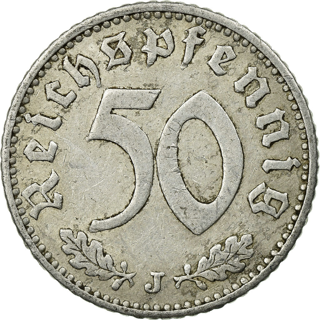 Monnaie, Allemagne, République de Weimar, 50 Reichspfennig, 1935, Hamburg, TB+