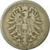 Moneta, NIEMCY - IMPERIUM, Wilhelm I, 10 Pfennig, 1876, Stuttgart, VF(20-25)