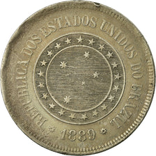 Coin, Brazil, 100 Reis, 1889, VF(20-25), Copper-nickel, KM:492