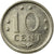 Moneda, Antillas holandesas, Juliana, 10 Cents, 1985, MBC, Níquel, KM:10