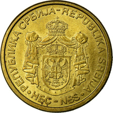 Coin, Serbia, Dinar, 2008, EF(40-45), Nickel-brass, KM:39