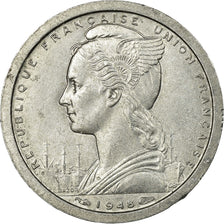 Coin, Cameroon, Franc, 1948, Paris, EF(40-45), Aluminum, KM:8