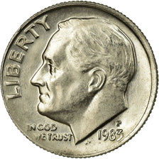 Münze, Vereinigte Staaten, Roosevelt Dime, Dime, 1983, U.S. Mint, Philadelphia