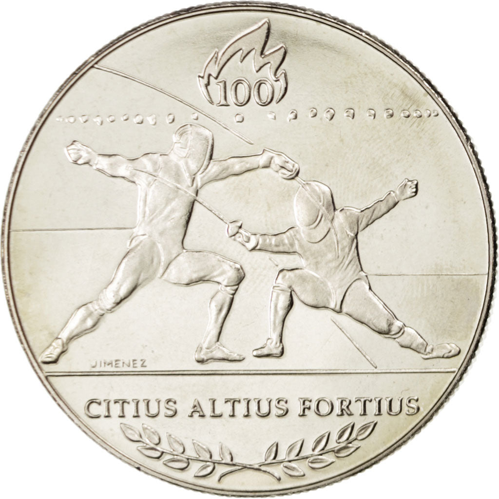 France, Medal, French Fifth Republic, Sports & leisure, 1996, Jimenez
