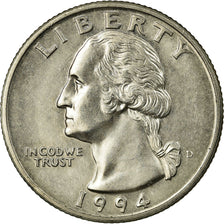 Coin, United States, Washington Quarter, Quarter, 1994, U.S. Mint, Denver