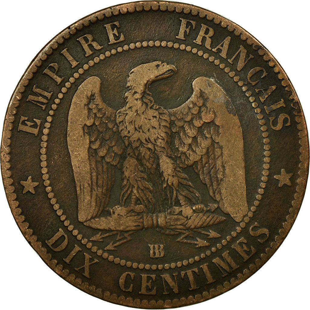 Coin, France, Napoleon III, Napoléon III, 10 Centimes, 1925, Strasbourg