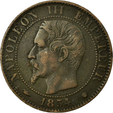 Monnaie, France, Napoleon III, Napoléon III, 5 Centimes, 1854, Marseille, TB+