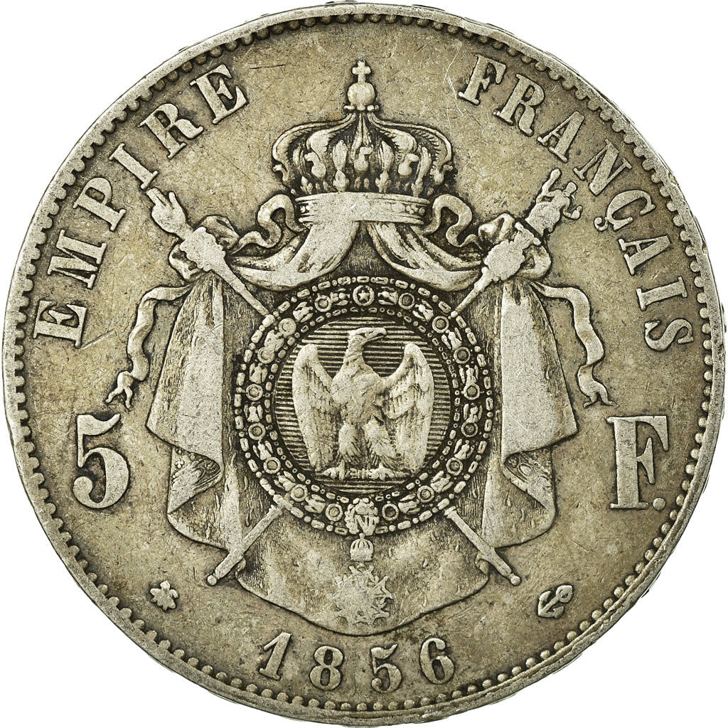 Coin, France, Napoleon III, Napoléon III, 5 Francs, 1856, Strasbourg