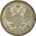 Coin, Russia, Nicholas II, 20 Kopeks, 1908, Saint-Petersburg, EF(40-45), Silver
