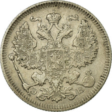 Coin, Russia, Nicholas II, 20 Kopeks, 1909, Saint-Petersburg, EF(40-45), Silver
