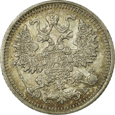 Monnaie, Russie, Nicholas II, 5 Kopeks, 1912, Saint-Petersburg, TTB, Argent
