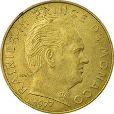 Coin, Monaco, Rainier III, 20 Centimes, 1977, EF(40-45), Aluminum-Bronze