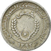 Moneda, Mauritania, 1/5 Ouguiya, Khoums, 1973/AH1393, MBC, Aluminio, KM:1