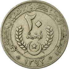 Coin, Mauritania, 20 Ouguiya, 1973/AH1393, VF(30-35), Copper-nickel, KM:5