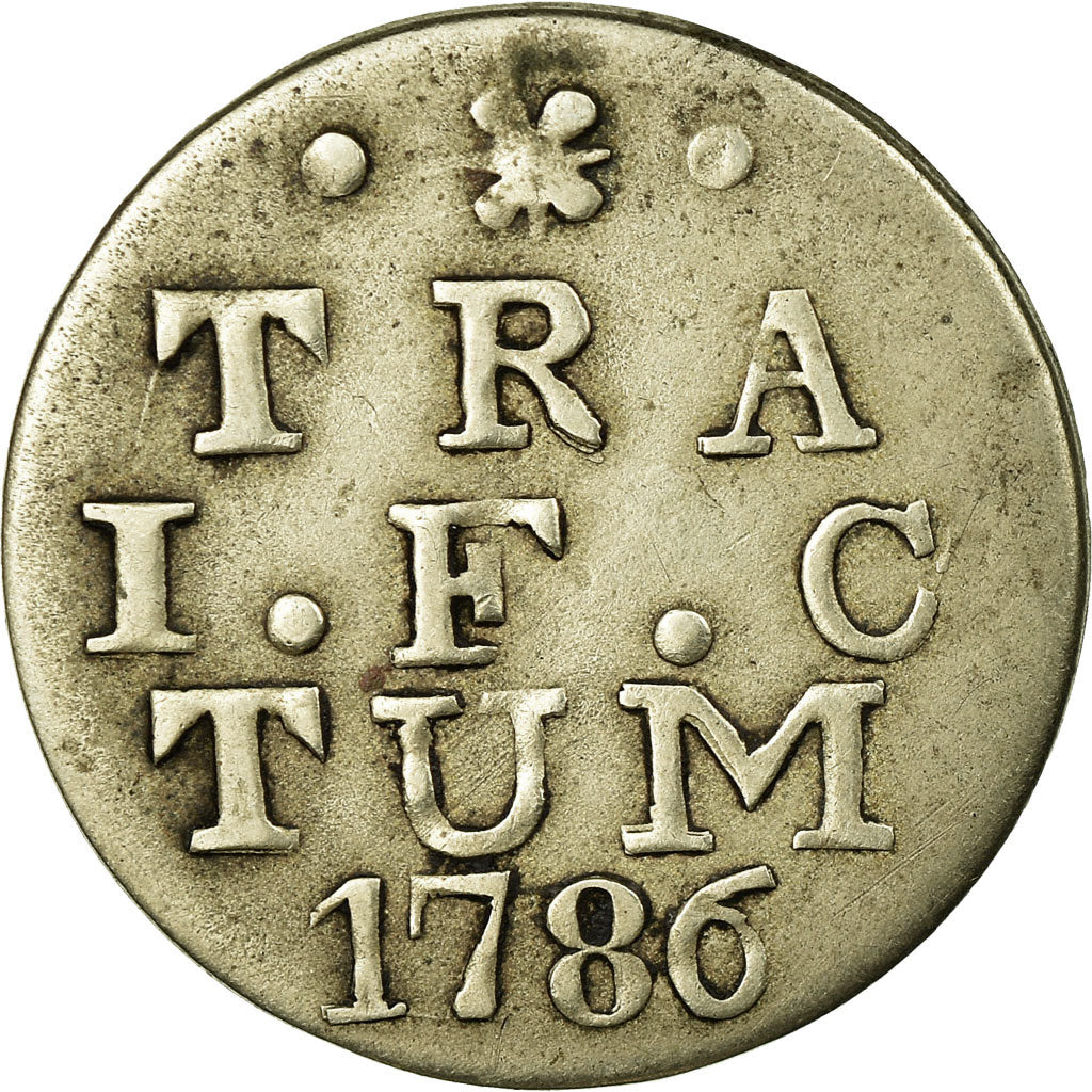 Moneta, Paesi Bassi, UTRECHT, 2 Stuivers, Double Wapenstuiver, 1786, BB