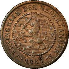 Coin, Netherlands, William III, 1/2 Cent, 1885, EF(40-45), Bronze, KM:109.1