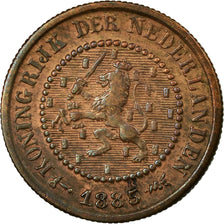 Moneta, Holandia, William III, 1/2 Cent, 1885, EF(40-45), Bronze, KM:109.1