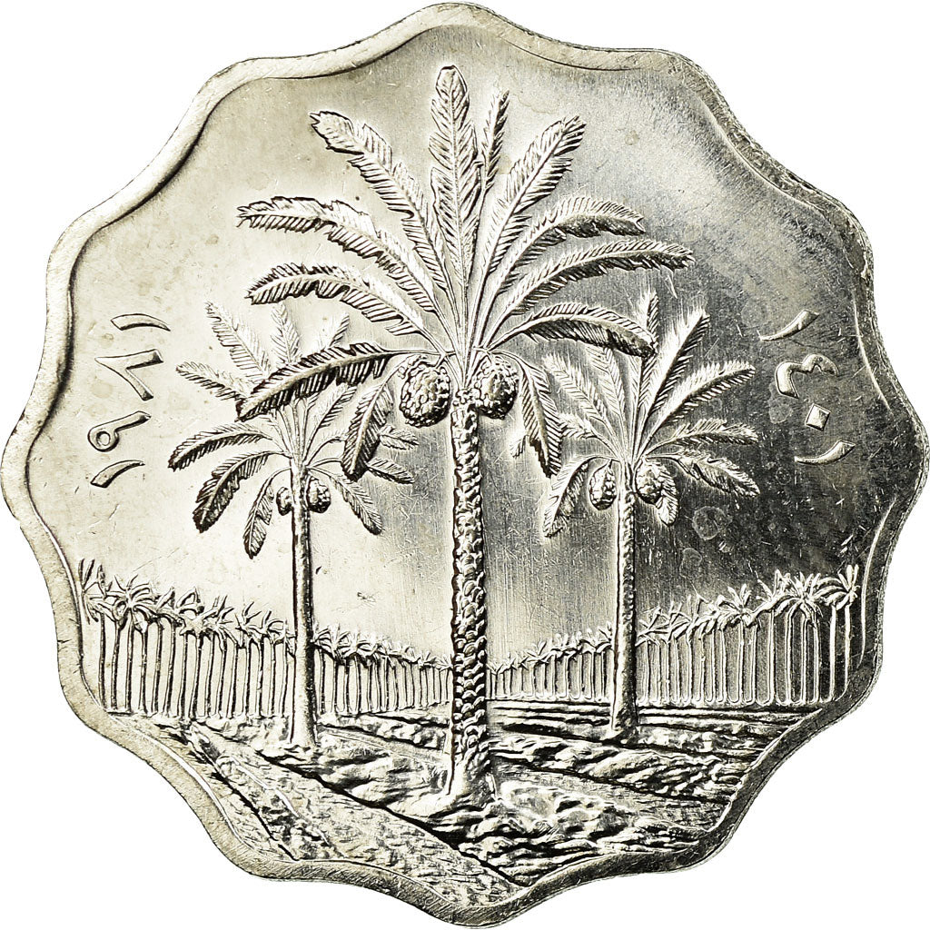 Monnaie, Iraq, 10 Fils, 1981/AH1401, FDC, Stainless Steel, KM:126a