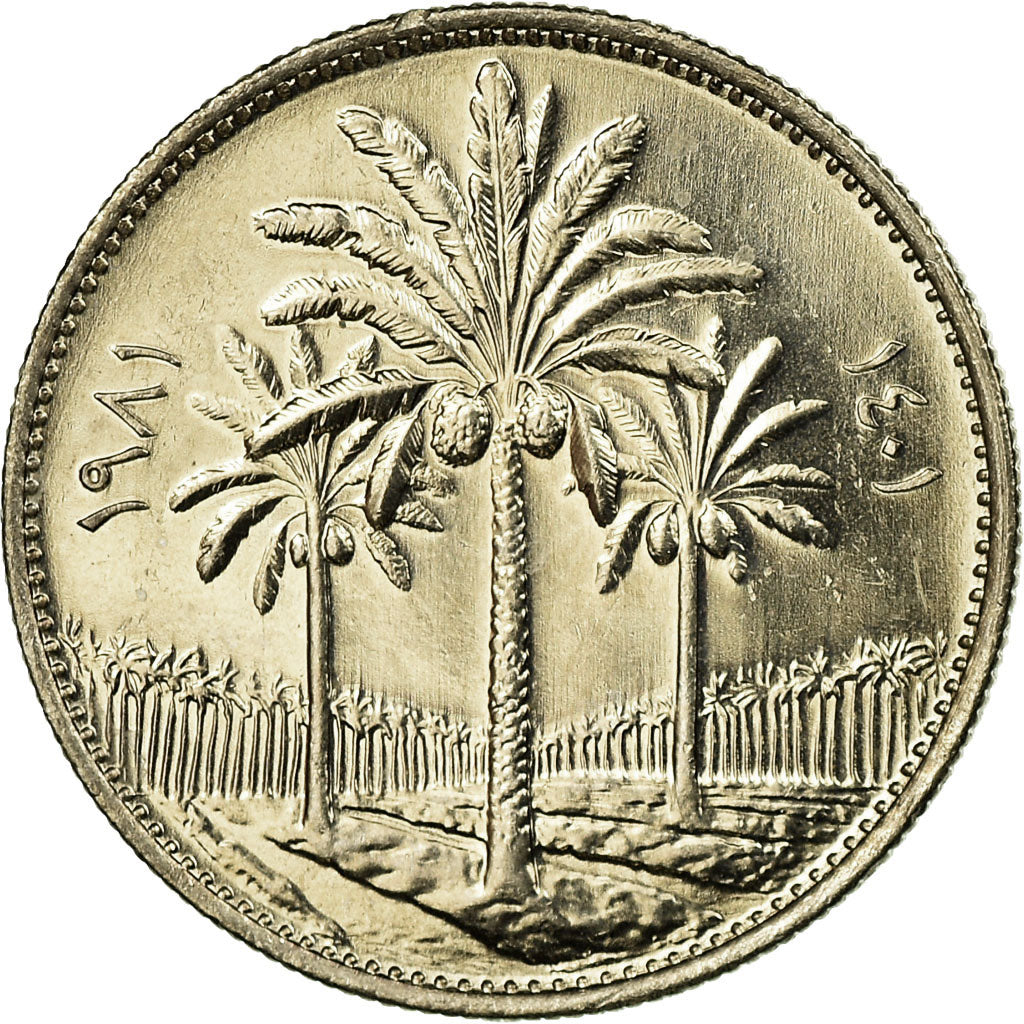 Coin, Iraq, 25 Fils, 1981/AH1401, MS(65-70), Copper-nickel, KM:127