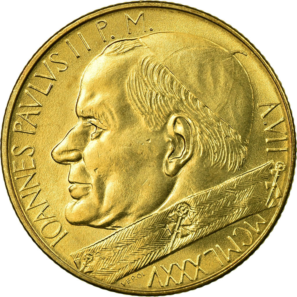 Monnaie, Cité du Vatican, John Paul II, 200 Lire, 1985, Roma, FDC