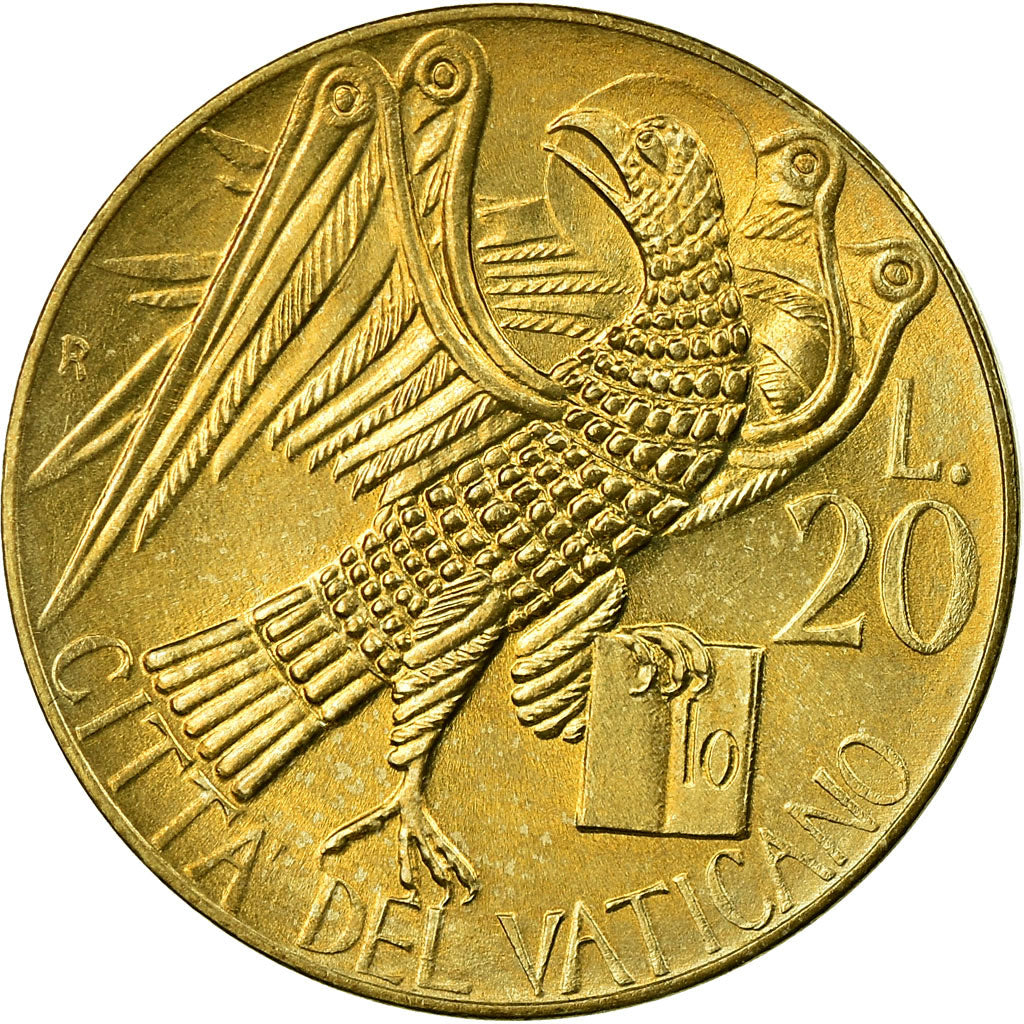 Coin, VATICAN CITY, John Paul II, 20 Lire, 1985, Roma, MS(65-70)
