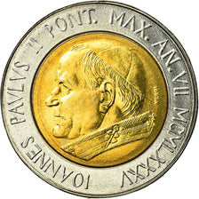 Coin, VATICAN CITY, John Paul II, 500 Lire, 1985, Roma, MS(65-70), Bi-Metallic
