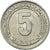 Moneda, Algeria, 5 Centimes, 1974-1977, Paris, MBC, Aluminio, KM:106