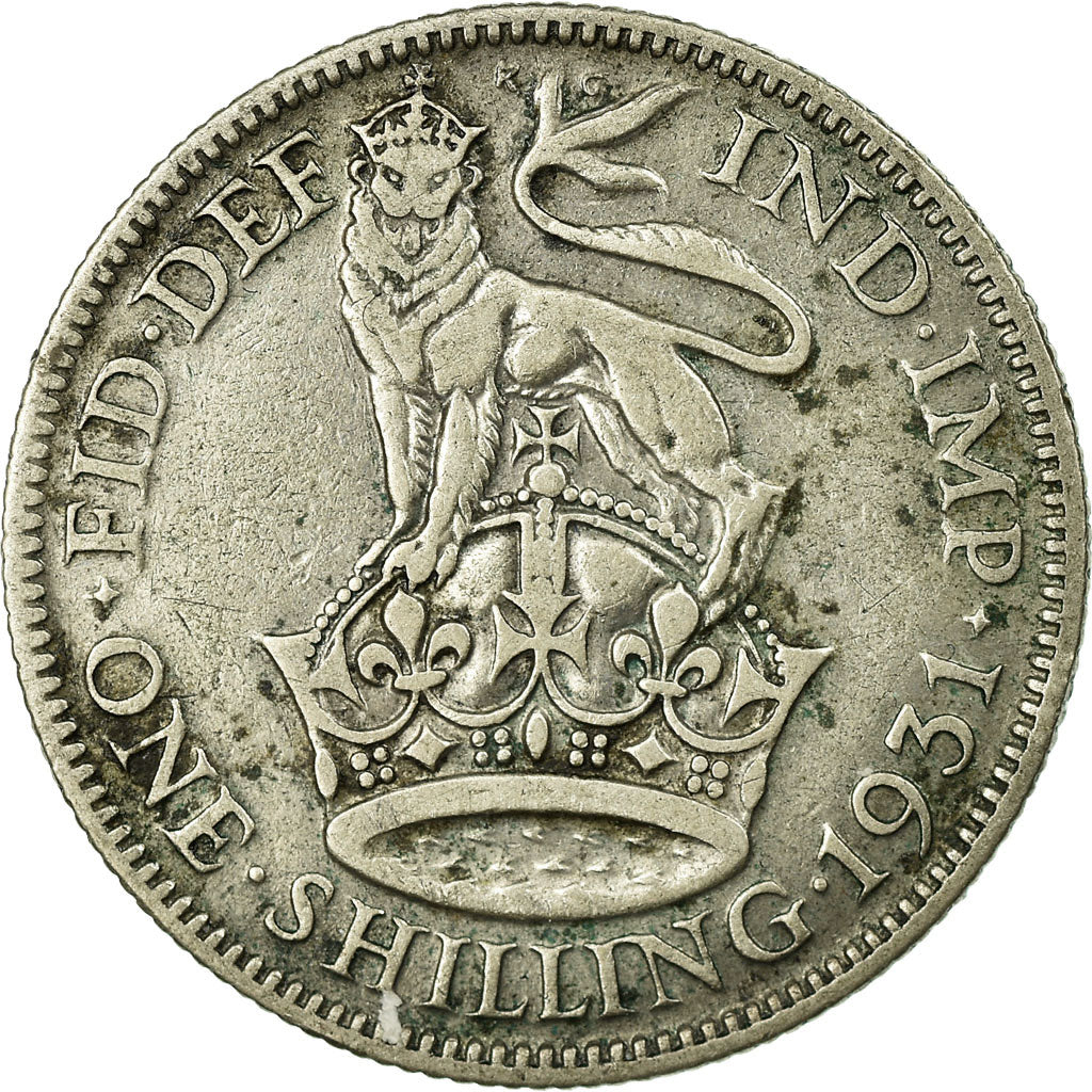 Coin, Great Britain, George V, Shilling, 1931, VF(30-35), Silver, KM:833