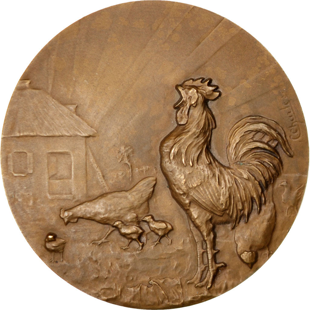 France, Medal, French Third Republic, Fauna, AU(55-58), Bronze