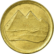 Coin, Egypt, Piastre, 1994/AH1404, EF(40-45), Aluminum-Bronze, KM:553.1