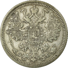 Coin, Russia, Nicholas II, 15 Kopeks, 1908, Saint-Petersburg, EF(40-45), Silver