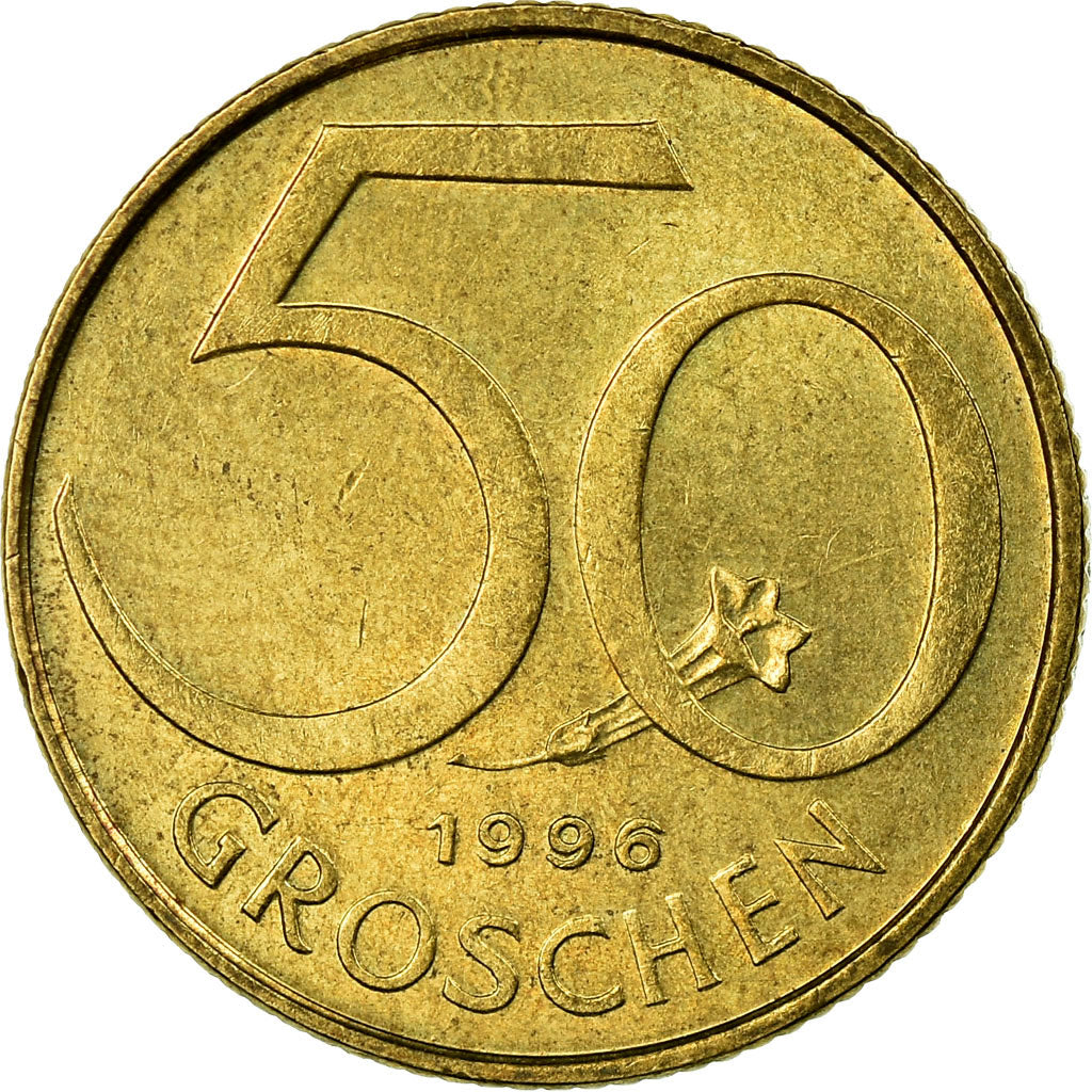 Moneda, Austria, 50 Groschen, 1996, EBC, Aluminio - bronce, KM:2885