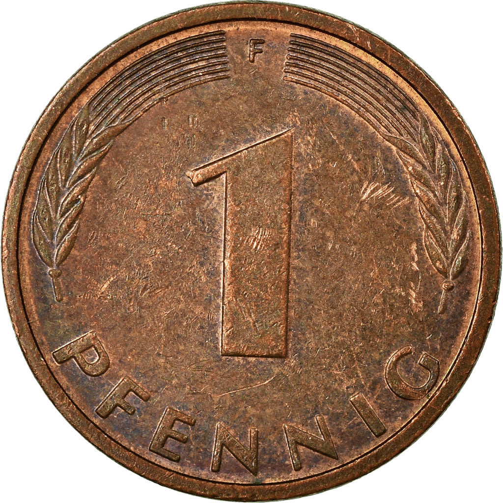 Monnaie, République fédérale allemande, Pfennig, 1995, Stuttgart, TTB, Copper