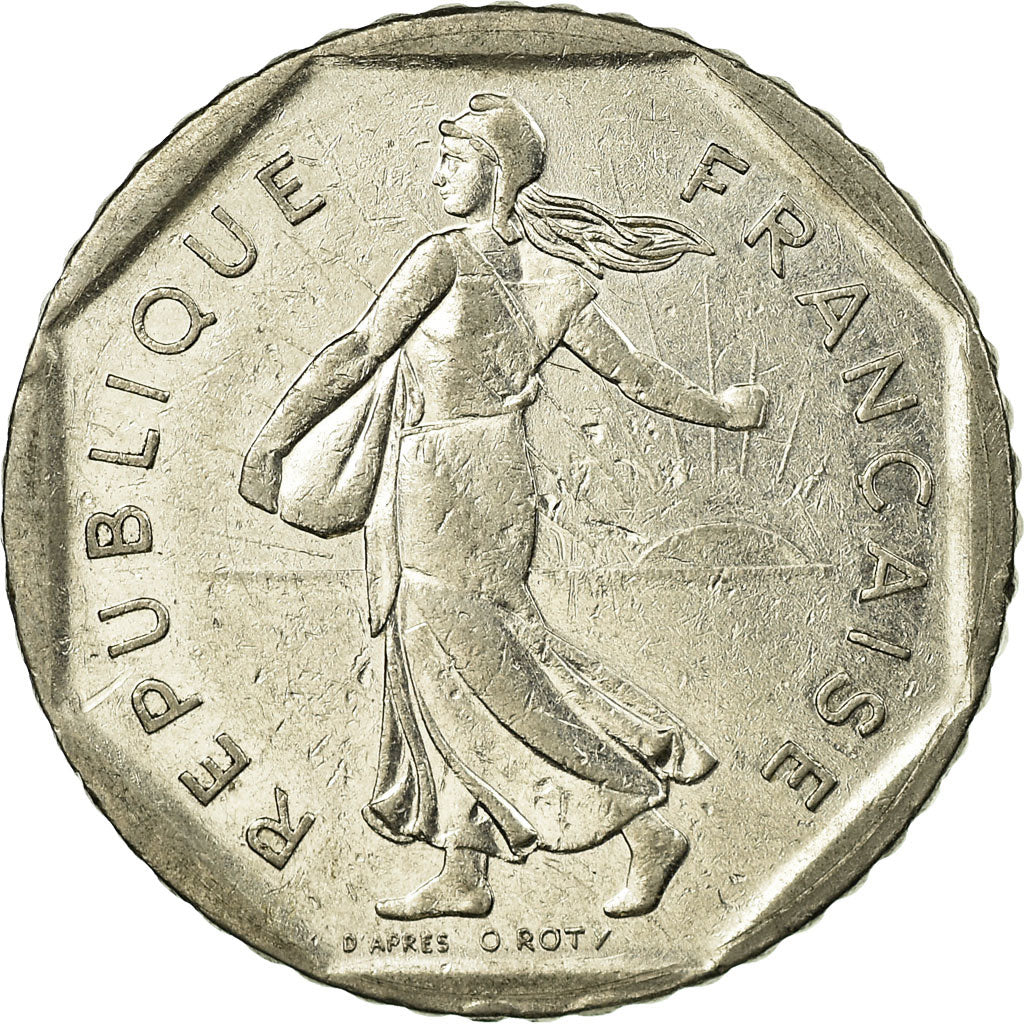 Moneda, Francia, Semeuse, 2 Francs, 1980, Paris, BC+, Níquel, KM:942.1