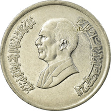Monnaie, Jordan, Hussein, 10 Piastres, 1992/AH1412, TTB, Nickel plated steel
