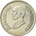 Monnaie, Jordan, Hussein, 10 Piastres, 1992/AH1412, TTB, Nickel plated steel