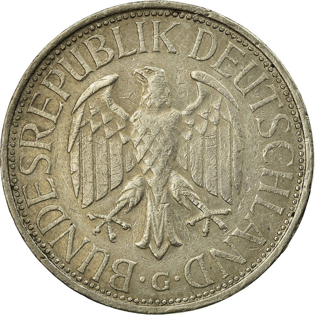 Coin, GERMANY - FEDERAL REPUBLIC, Mark, 1971, Karlsruhe, EF(40-45)