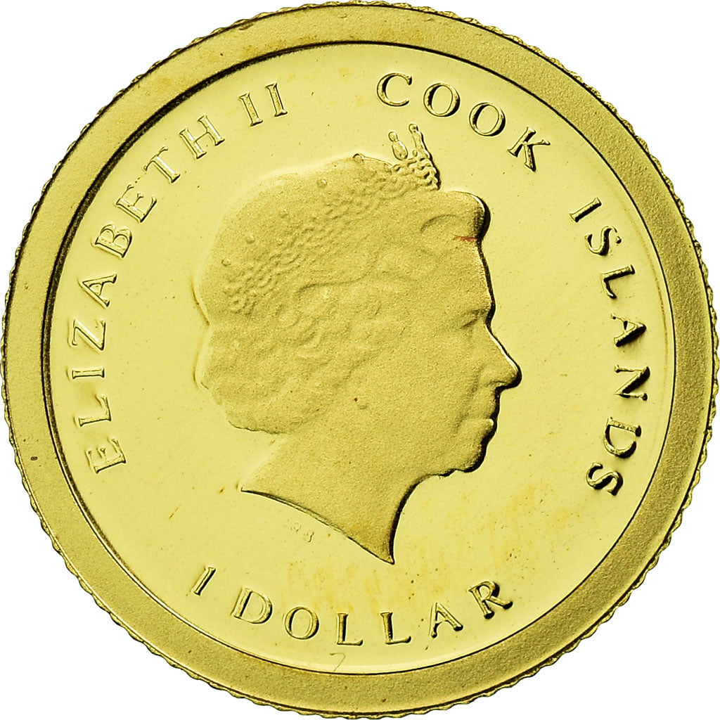 Coin, Cook Islands, Dollar, 2013, Habemus Papam Franciscus, MS(65-70), Gold