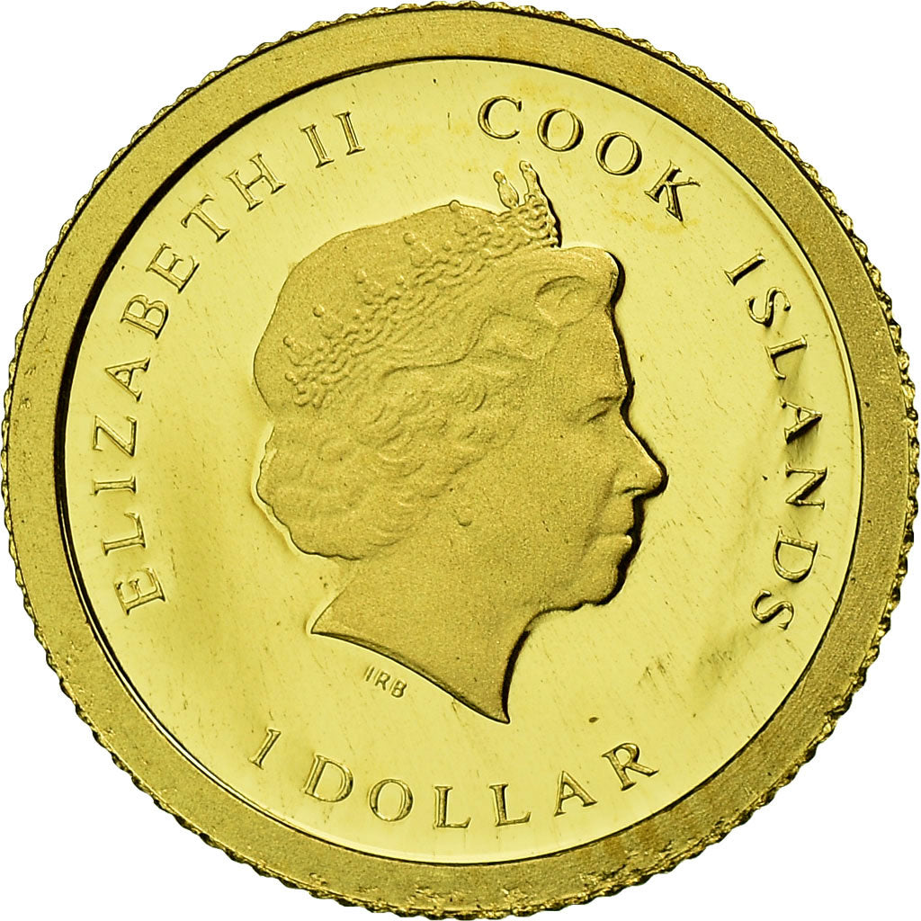 Coin, Cook Islands, Elizabeth II, Dollar, 2012, CIT, MS(65-70), Gold, KM:1375