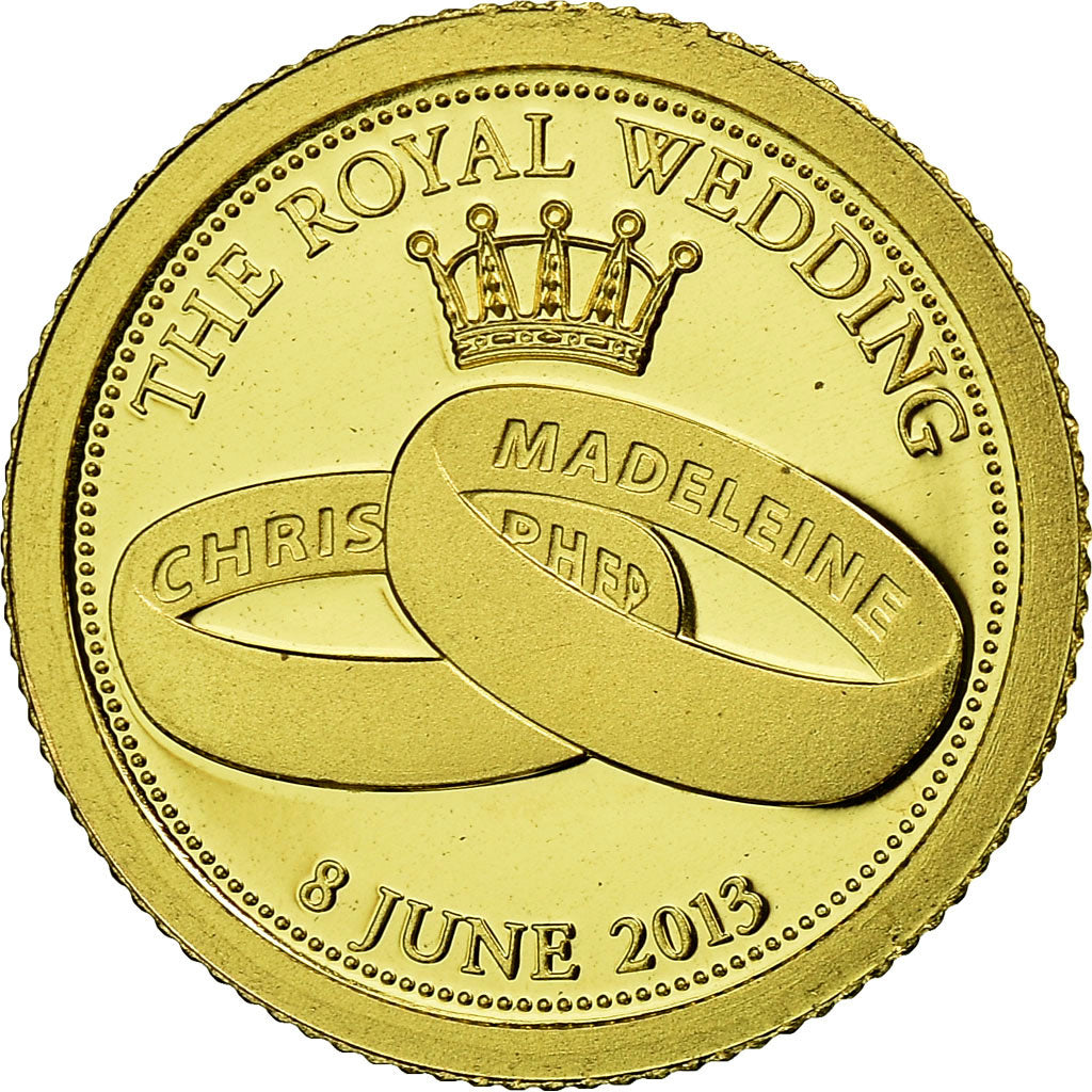 Coin, Cook Islands, Dollar, 2013, The Royal Wedding, MS(65-70), Gold