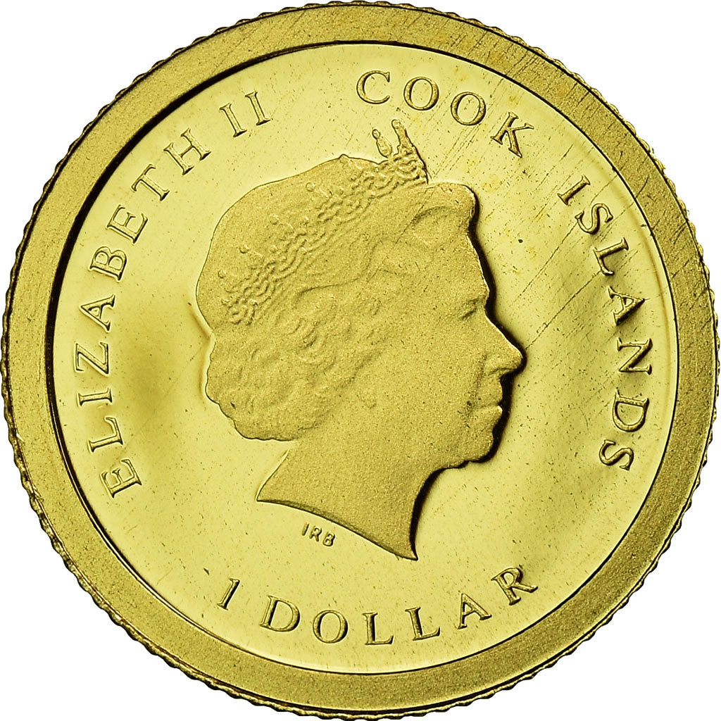 Coin, Cook Islands, Dollar, 2013, The Royal Wedding, MS(65-70), Gold