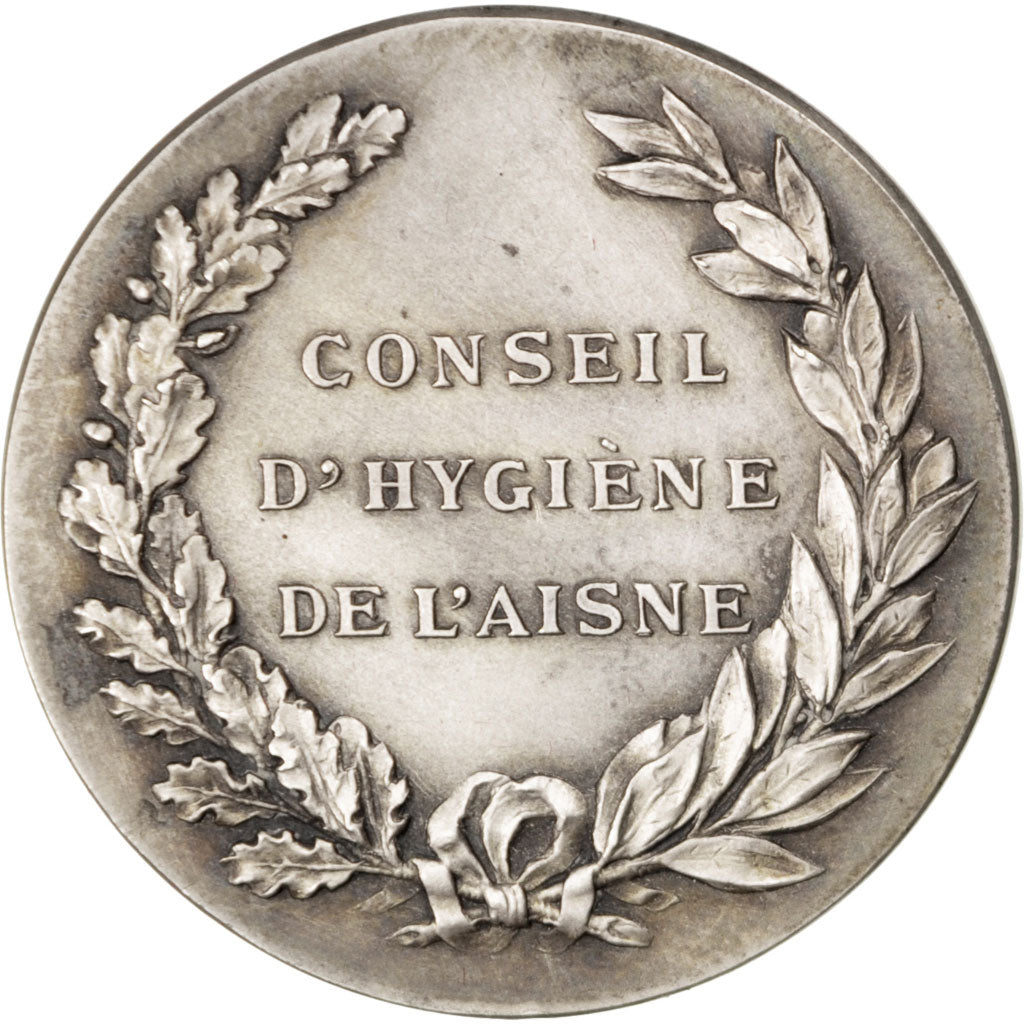 France, Medal, French Third Republic, Medicine, Roty, AU(55-58), Silver