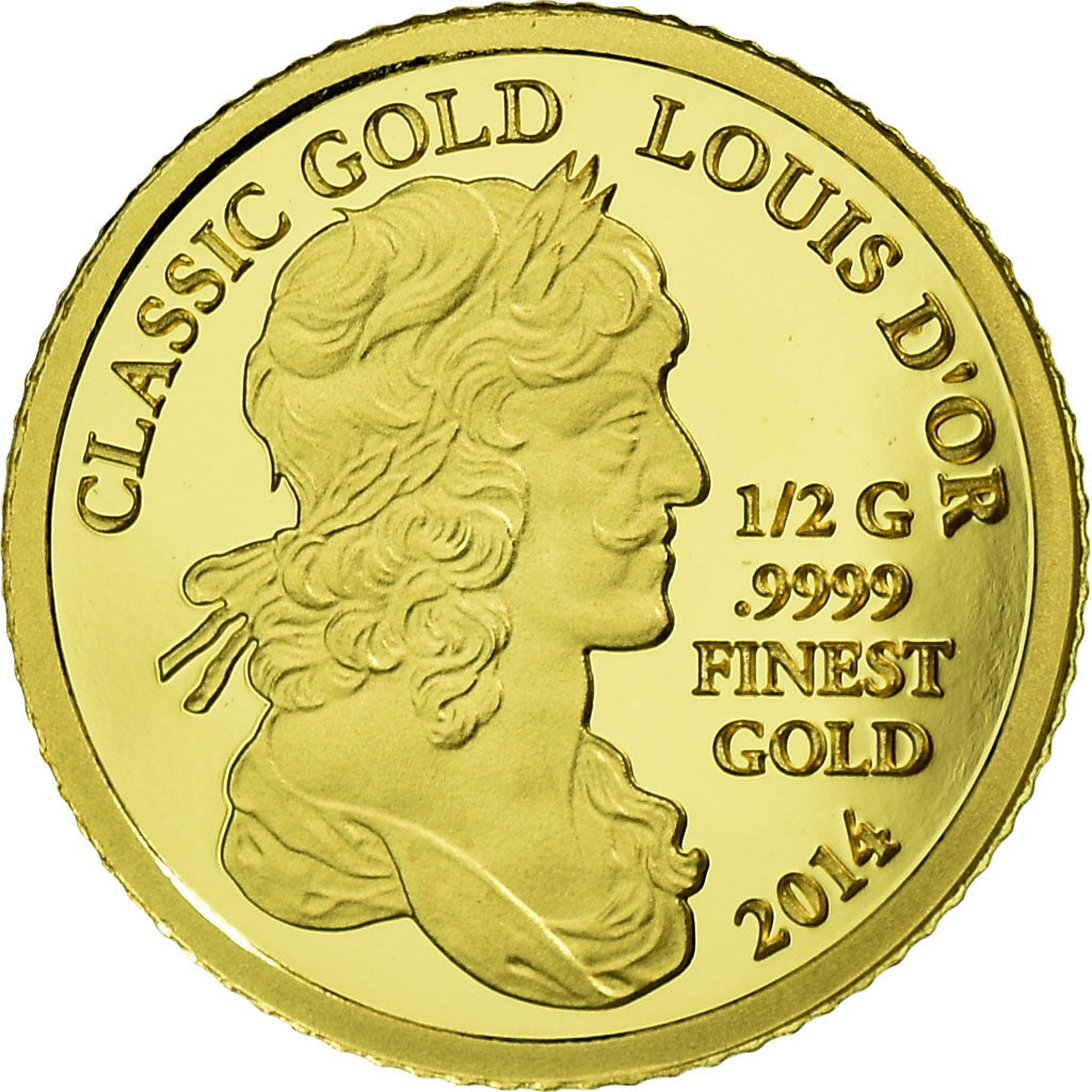 Moneta, Samoa, 5 Dollars, 2014, MS(65-70), Złoto