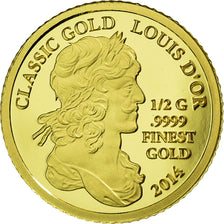 Moneta, Samoa, 5 Dollars, 2014, MS(65-70), Złoto