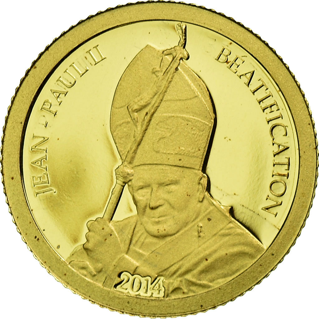Coin, Gabon, 1000 Francs, 2014, MS(65-70), Gold